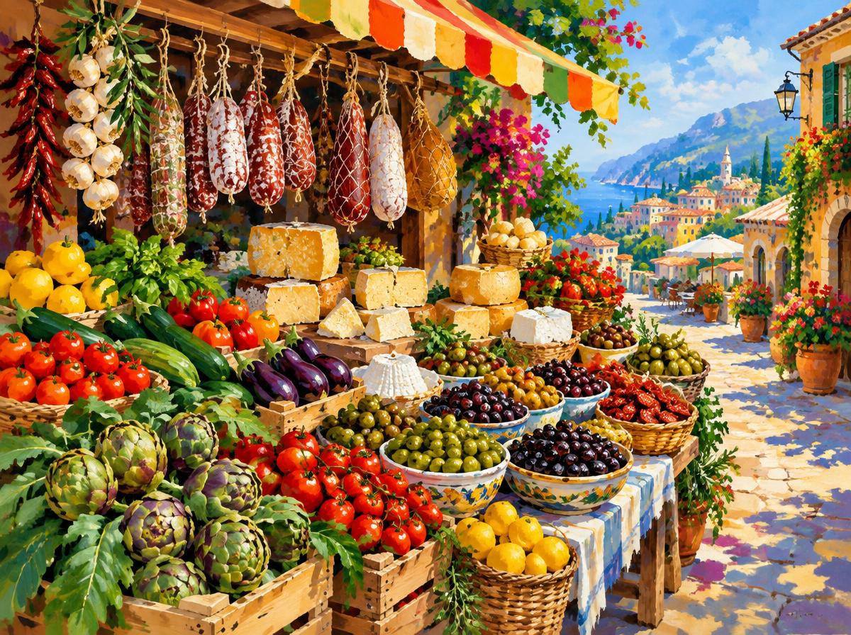 Italian Market Stall – online puzzle